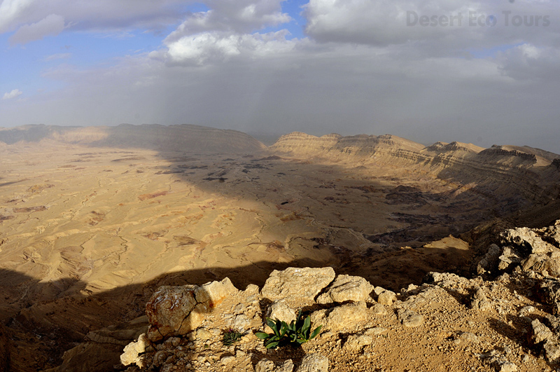 Small Crater- Negev desert from Eilat or Jerusalem